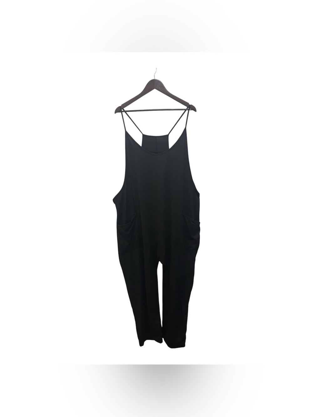 Women's Black Relaxed Jumpsuit with Pockets NWOT